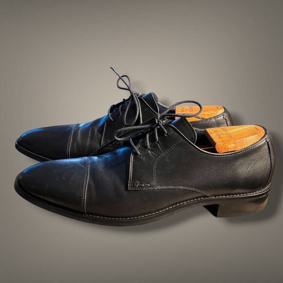 Men\'s 11 COLE HAAN Lenox Hill Black Leather Cap Toe Oxford Shoes Style C11630 main image 4